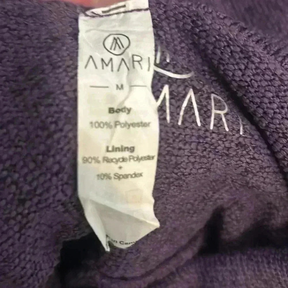 AMARI  Womens Purple Cowl Neck Pullover oversized sweatshirt. Zipped Pockets - Picture 4 of 5